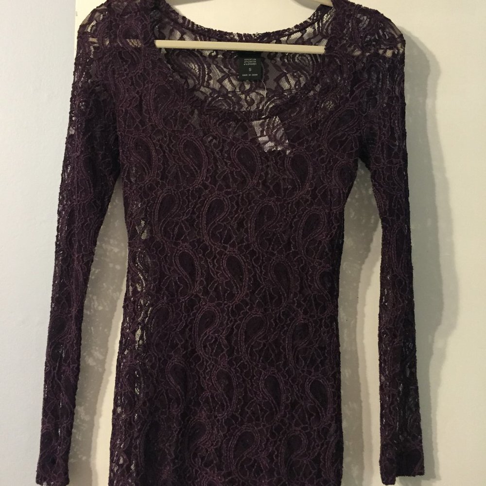 NWT Vanity Lace Long Sleeve Blouse